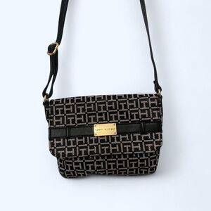 Tommy Hilfiger Black Monogram Crossbody Bag